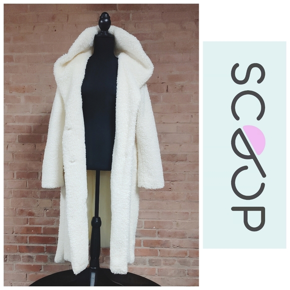 Scoop NYC Jackets & Blazers - Scoop | Winter White Teddy Coat